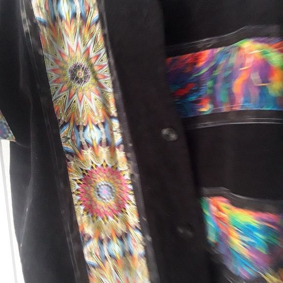 Unique one of a kind handmade needlecord size large beautiful shirt - Picture 2 of 16